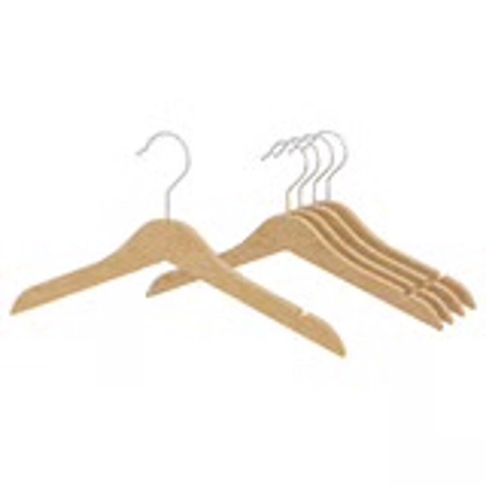 IKEA HÄNGA Solid Wood Children's Coat Hangers, 5-Pack